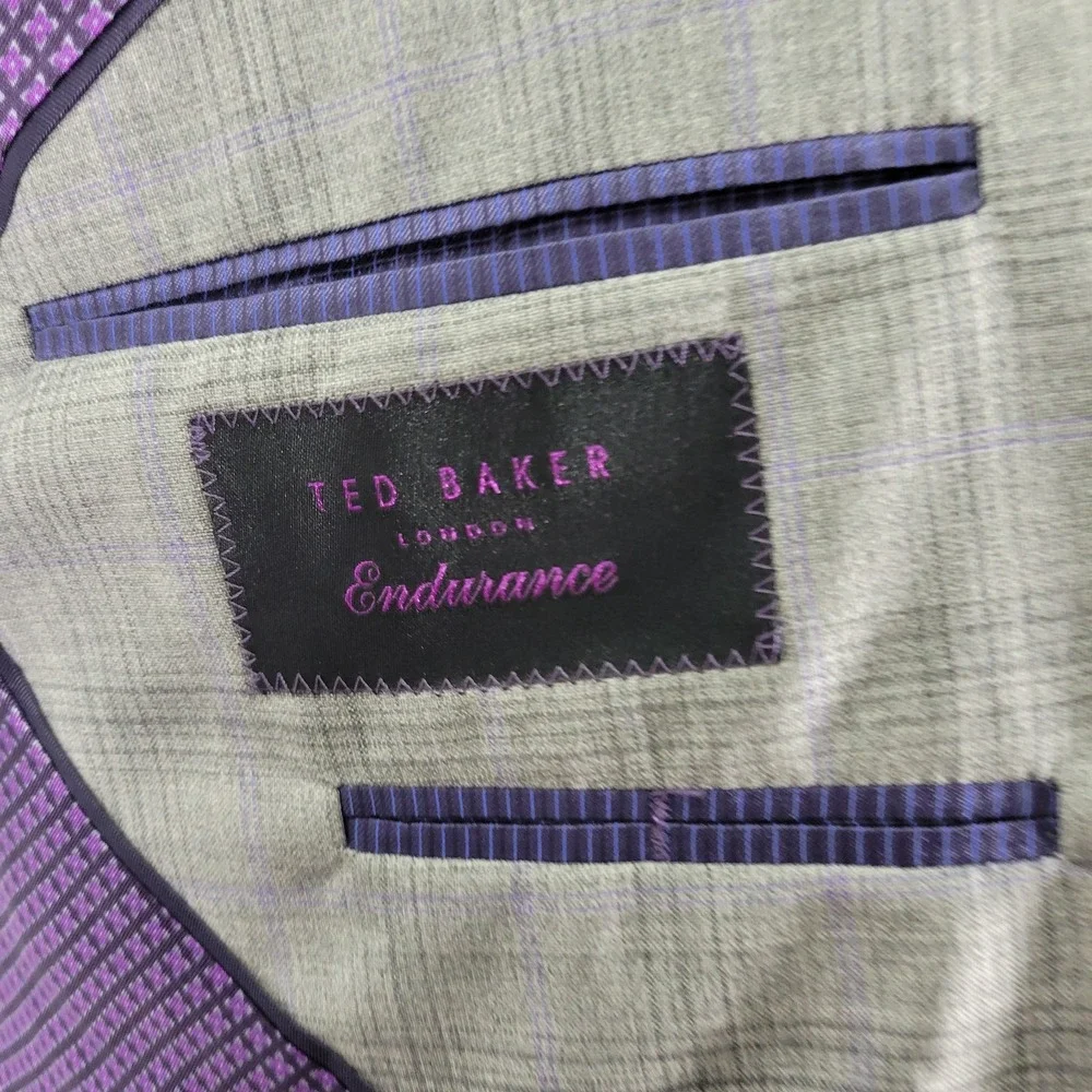 Ted Baker Endurance Men's Sport Coat Blazer Two Button‎ Gray Model Jay CT 42R